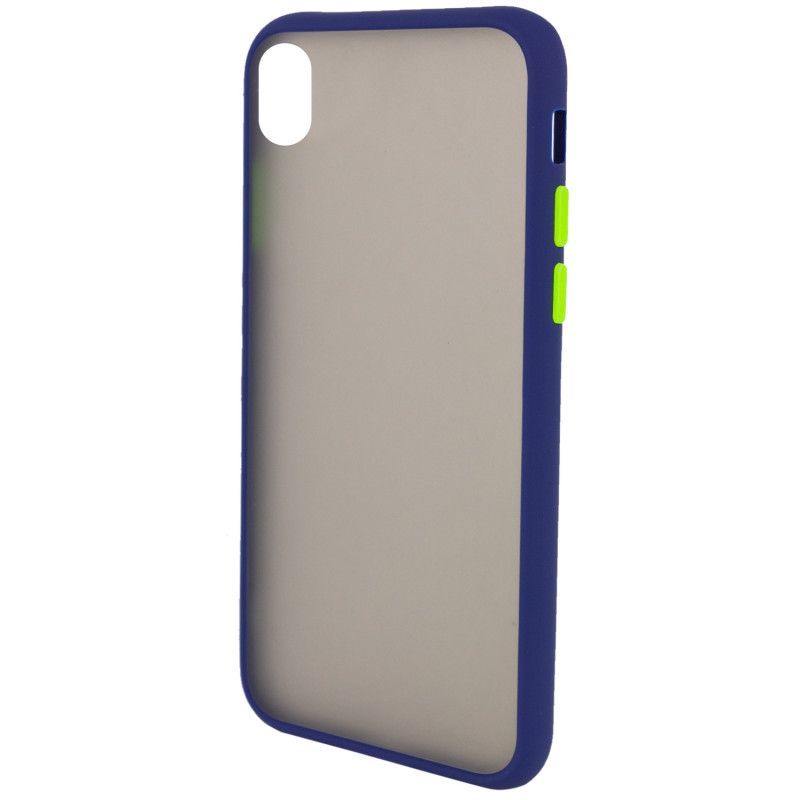 

TPU+PC чехол Color Buttons Shield для Apple iPhone XS Max (6.5") (Синій) 869081