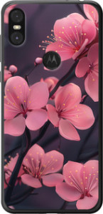 Чохол Пурпурна сакура на Motorola One