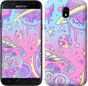 Чехол Розовая галактика для Samsung Galaxy J5 J530 (2017)