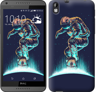 

Чехол Космонавт на скейтборде для HTC Desire 816 591292