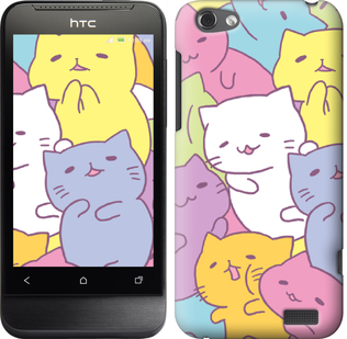 

Чехол Котики для HTC One V t320e 565477