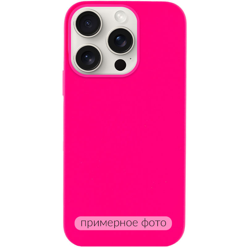 Чехол Silicone Case Full Protective (AA) NO LOGO для Apple iPhone 17 (6.3") (Розовый / Barbie pink)