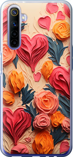 

Чехол Сердечки 3 для Realme 6 1645602