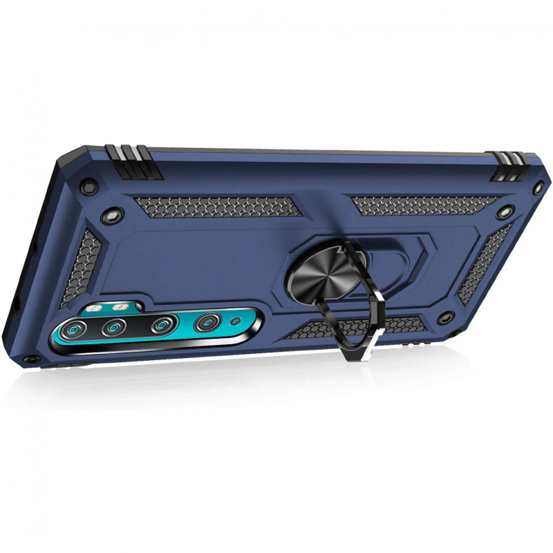 Фото Ударопрочный чехол Serge Ring for Magnet для Xiaomi Mi Note 10 / Note 10 Pro / Note 10 Lite (Темно-синий) в магазине vchehle.ua