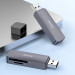 Картридер Hoco HB45 Spirit 2in1 USB 2.0 (Metal gray) в магазині vchehle.ua