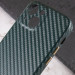 Купити Шкіряний чохол Leather Case Carbon series на Apple iPhone 13 mini (5.4") (Дефект упаковки / Зелений) на vchehle.ua
