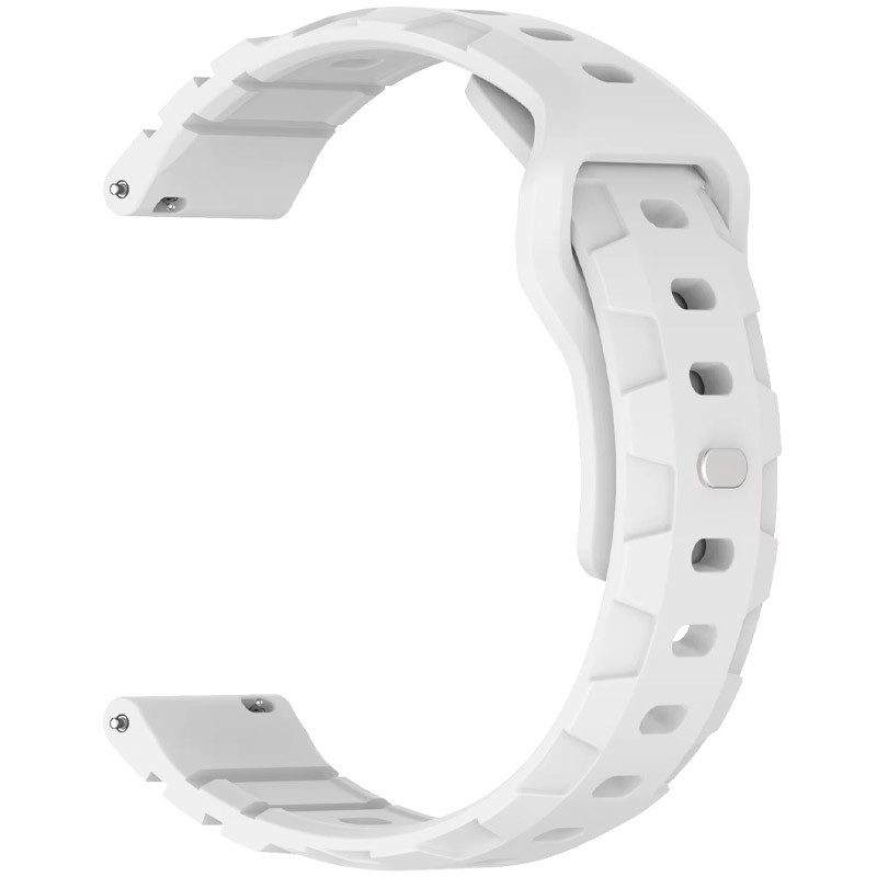 Фото Силіконовий ремінець Defense для Smart Watch 20mm (White) на vchehle.ua