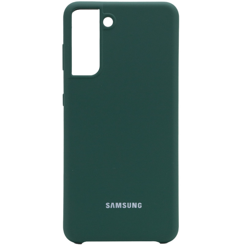 Чехол Silicone Cover (AA) для Samsung Galaxy S21+ (Зеленый / Pine green)