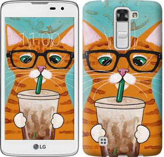 

Чехол Зеленоглазый кот в очках для LG K8 K350E 625296