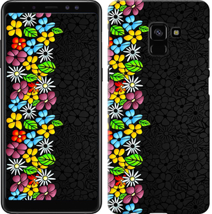 

Чехол цветочный орнамент для Samsung Galaxy A8 Plus 2018 A730F 651803