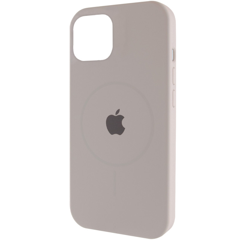 Чохол Silicone Case Full Protective (AA) with Magnetic Safe на Apple iPhone 11 Pro Max (6.5") (Сірий / Light Grey)