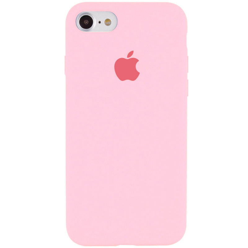 Чохол Silicone Case Full Protective (AA) на Apple iPhone 6/6s (4.7") (Рожевий / Light pink)