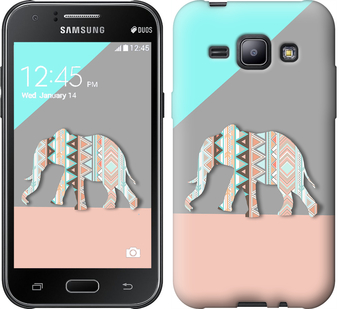 

Чохол Візерунчастий слон на Samsung Galaxy J1 J100H 224579