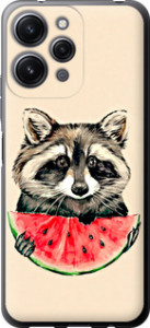 Чохол Єнотик з кавуном на Xiaomi Redmi 12