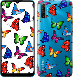 Чехол Красочные мотыльки для Realme C3