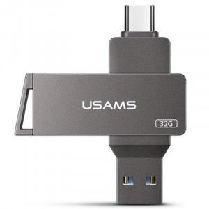 Флеш накопитель USAMS US-ZB199 Type-C+ USB3.0 Rotatable High Speed Flash Drive 32 Gb