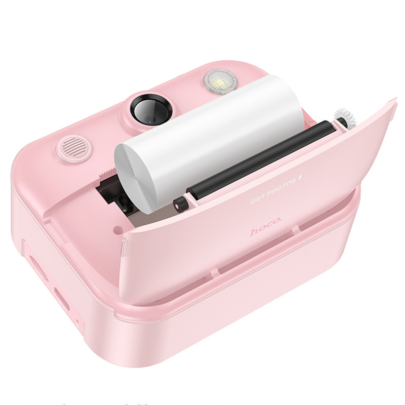 Фото Детская фотокамера с моментальной печатью Hoco DV204 Dual-camera (Pink) в магазине vchehle.ua