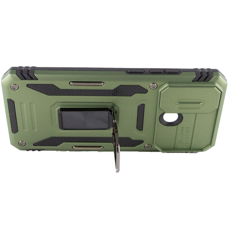 Купить Ударопрочный чехол Camshield Army Ring для Xiaomi Redmi 9C / 10A (Оливковый / Army Green) на vchehle.ua