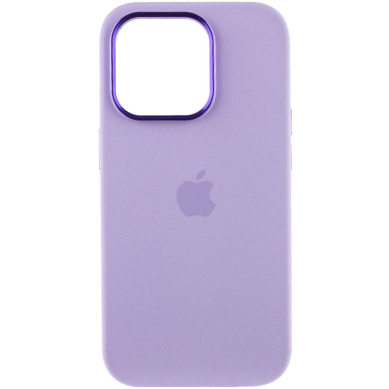 Фото Чехол Silicone Case Metal Buttons (AA) для Apple iPhone 14 Pro Max (6.7") (Сиреневый / Lilac) на vchehle.ua