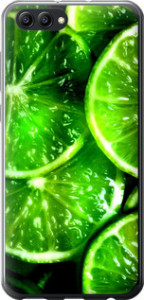 Чехол Зелёные дольки лимона для Huawei Honor V10 / View 10