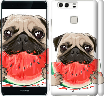 

Чохол Мопс і кавун на Huawei P9 843808