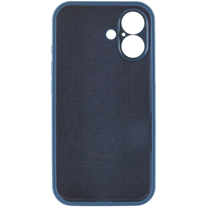 Купити Чохол Silicone Case Full Camera Protective (AA) на Apple iPhone 16 (6.1") (Синій / Abyss Blue) на vchehle.ua