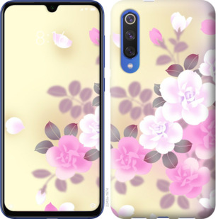 

Чехол Японские цветы для Xiaomi Mi Note 10 876180