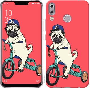 

Чехол Мопс на велосипеде для Asus Zenfone 5 ZE620KL 671045