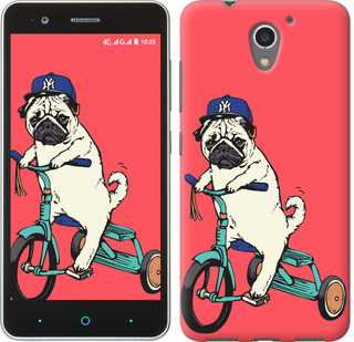 

Чохол Мопс на велосипеді на ZTE A510 642890
