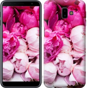 Чехол Розовые пионы для Samsung Galaxy J6 Plus 2018