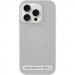 Чехол Silicone Case Full Protective (AA) NO LOGO with Magnetic Safe для Apple iPhone 16 Plus (6.7") (Серый / Light Grey)