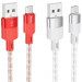 Дата кабель Hoco X99 Crystal Junction USB to MicroUSB (1m)