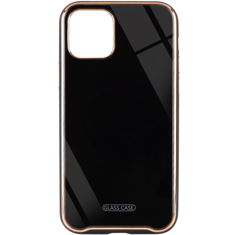 

TPU+Glass чехол Venezia для Apple iPhone 11 Pro Max (6.5") (Черный / Black) 923334