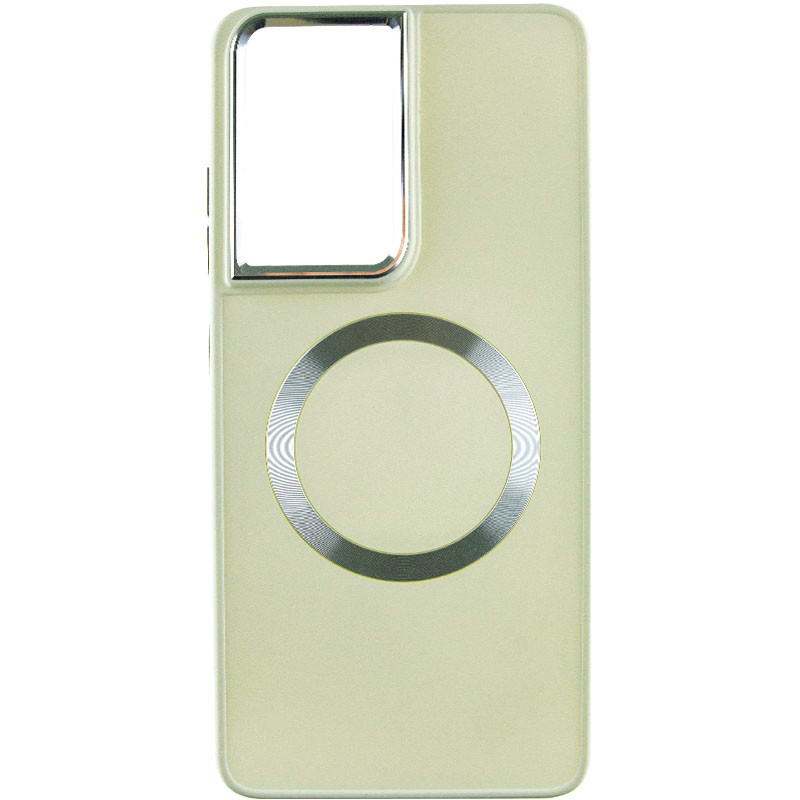 Фото TPU чохол Bonbon Metal Style with Magnetic safe на Samsung Galaxy S24 Ultra (Білий / White) на vchehle.ua