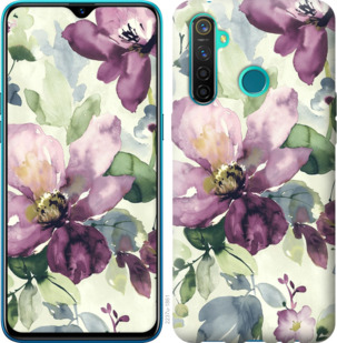 

Чохол Квіти аквареллю на Realme 5 Pro 918182