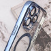 Купить TPU чехол Fibra Chrome with Magnetic safe для Apple iPhone 13 Pro (6.1") (Sierra Blue) на vchehle.ua