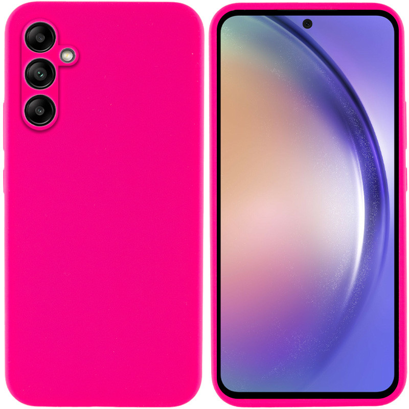 Купити Чохол Silicone Cover Lakshmi Full Camera (AAA) на Samsung Galaxy A54 5G (Рожевий / Barbie pink) на vchehle.ua