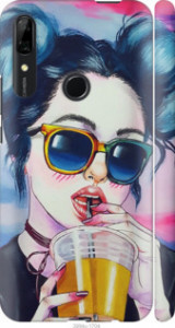 Чехол Арт-девушка в очках для Huawei Y9 Prime 2019