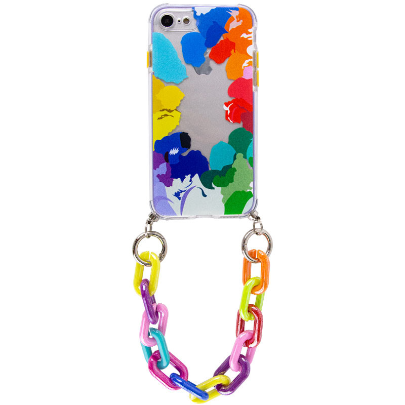 

TPU+PC чохол Colorific з підвісним ланцюгом для iPhone 7 (4.7'') (Palette) 1186728
