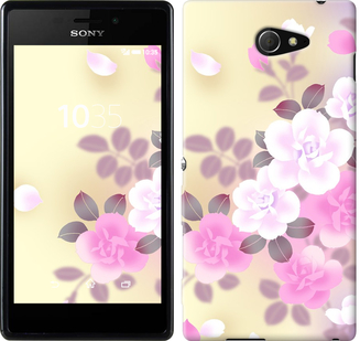 

Чехол Японские цветы для Sony Xperia M2 D2305 189398