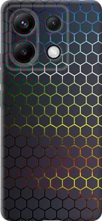 Чехол Переливающиеся соты для Xiaomi Poco X6
