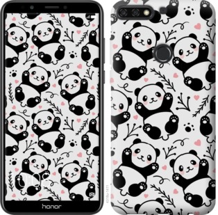 Чохол Панди на Huawei Honor 7C