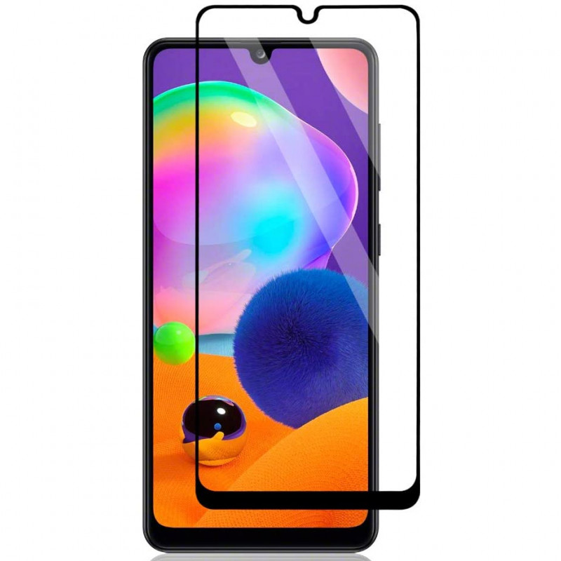 Захисне скло 2.5D CP + (full glue) на Samsung Galaxy A02s/A02/M02s/M02/A12/M12/A03s/A03 Core/A03 (Чорний)