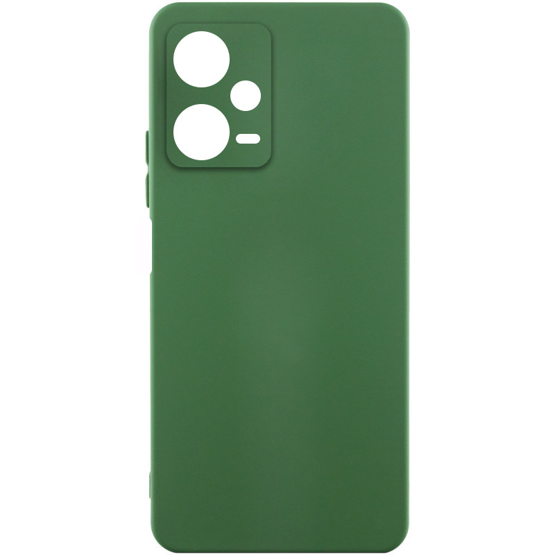 Чохол Silicone Cover Lakshmi Full Camera (AA) на Xiaomi Redmi Note 12 Pro 5G (Зелений / Dark green)