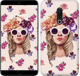

Чохол Дівчина з квітами v2 на Meizu 16th 670888
