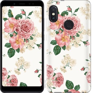 

Чехол цветочные обои v1 для Xiaomi Redmi Note 6 Pro 671155