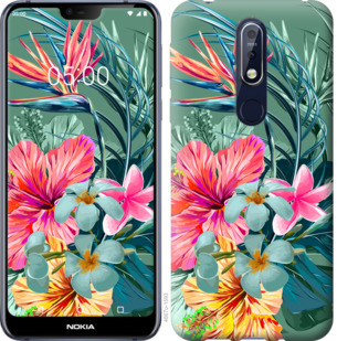 

Чохол Тропічні квіти v1 на Nokia 7.1 845361