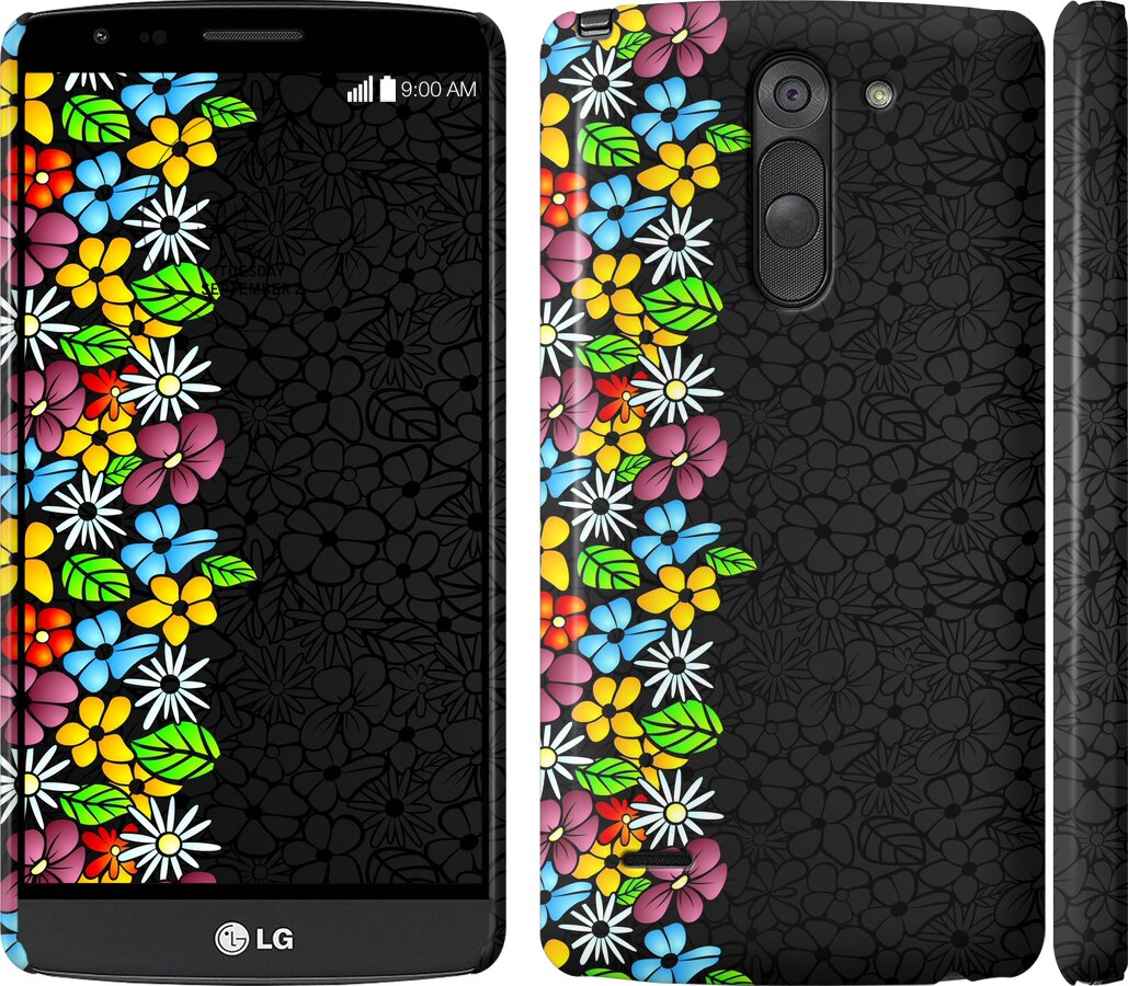 

Чехол цветочный орнамент для LG G3 Stylus D690 102260