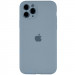 Чехол Silicone Case Full Camera Protective (AA) для Apple iPhone 12 Pro (6.1") (Голубой / Sweet Blue)