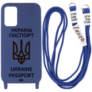 Чохол Cord case Ukrainian style c довгим кольоровим ремінцем на Samsung Galaxy A53 5G